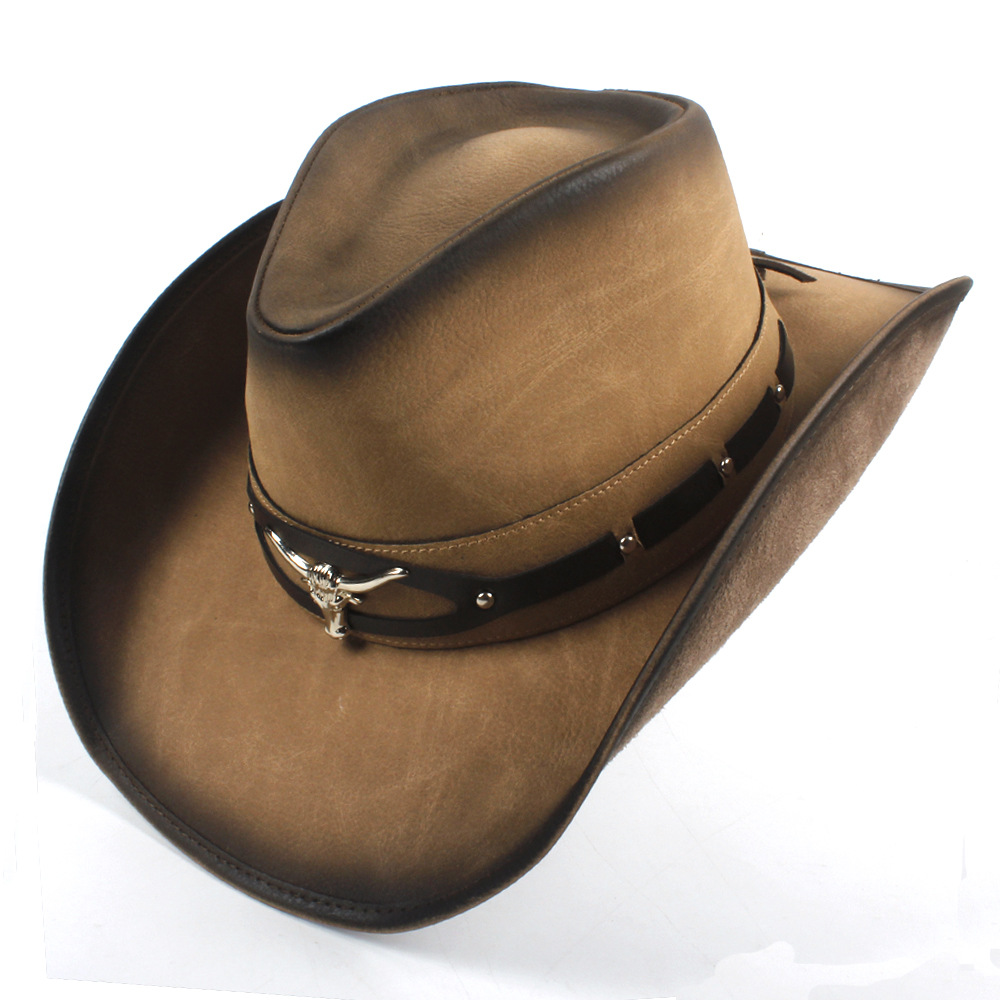 Wholesale Promotional Customized Logo Straw Mens Western Cheap Men Paper Braid Straw Cowboy Trilby Hats