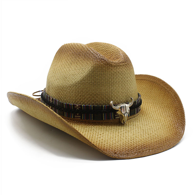 Large Men Straw Hat Fashion Jazz Hat Wide Brim Sun Couple Panama Fedora Hat