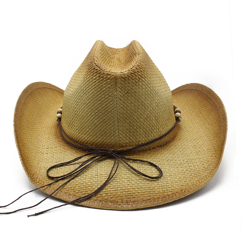 Hand Crafted Summer Men Beach Organic Natural Hollow Grass Fishing Straw Hat