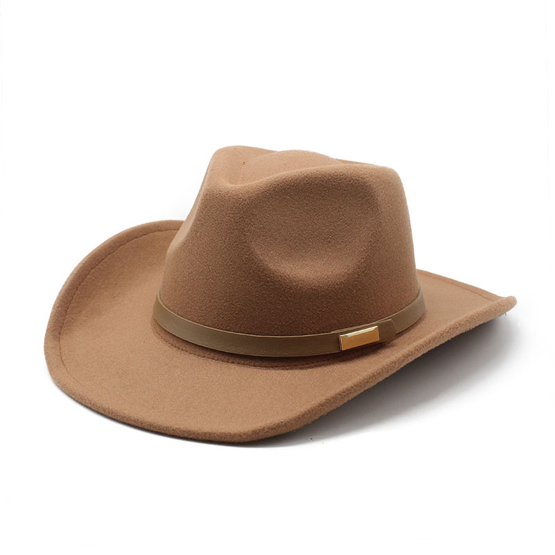 High Quality New Wool Fedora Hat Wide Brim Wool Panama Hat With Ribbon Belt Wool Jazz Hat