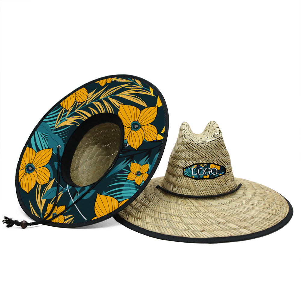 Factory Price Breathable Straw Hat Panama Sunshade Summer Designer Straw Hat Straw Lifeguard Hats